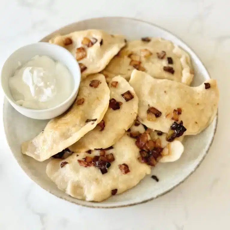Sourdough Potato Pierogi (Homemade Ukrainian Varenyky)