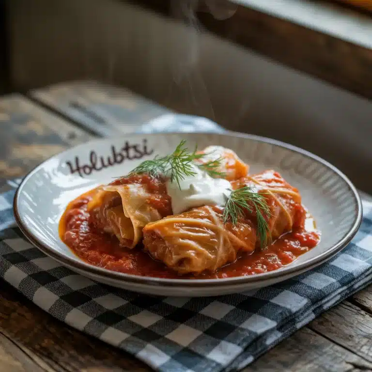 Traditional Ukrainian Holubtsi