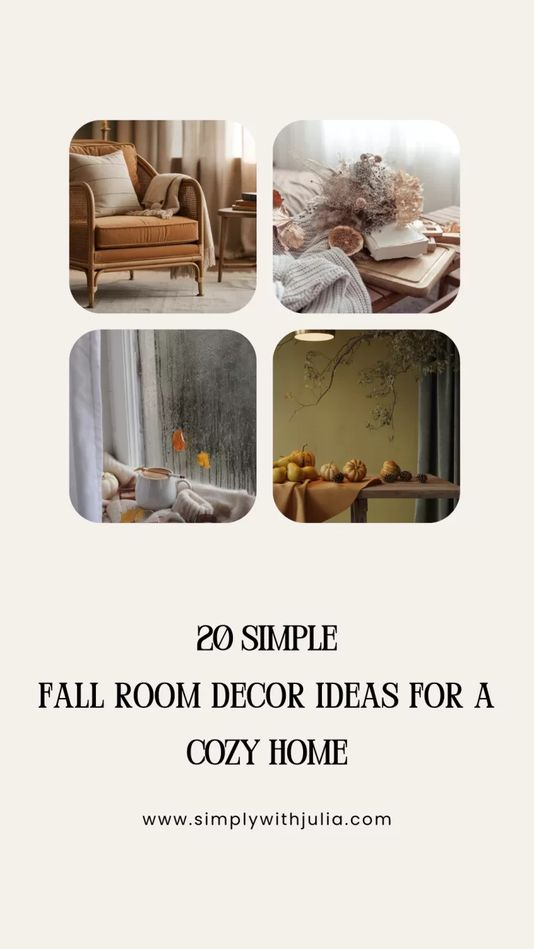 20 Simple fall room decor Ideas for a Cozy Home. Simply with Julia