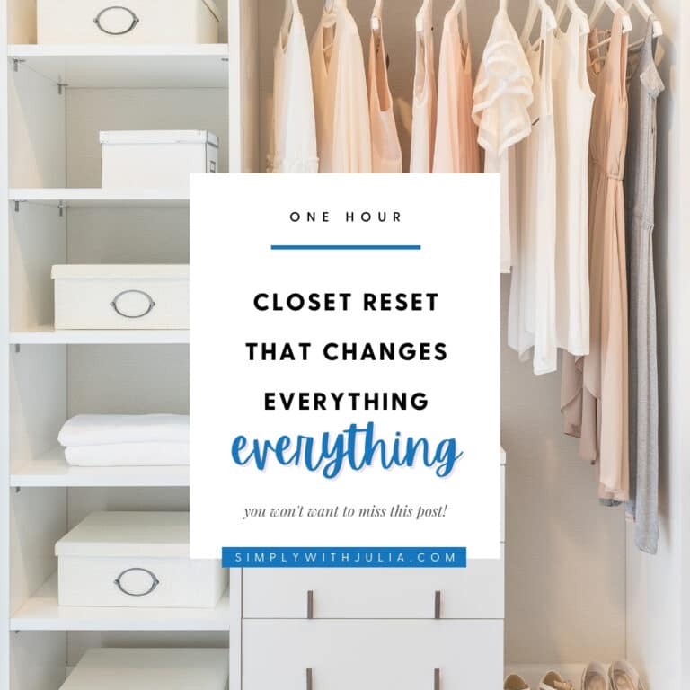 That’s the beauty of a One-Hour Closet Reset That Changes Everything