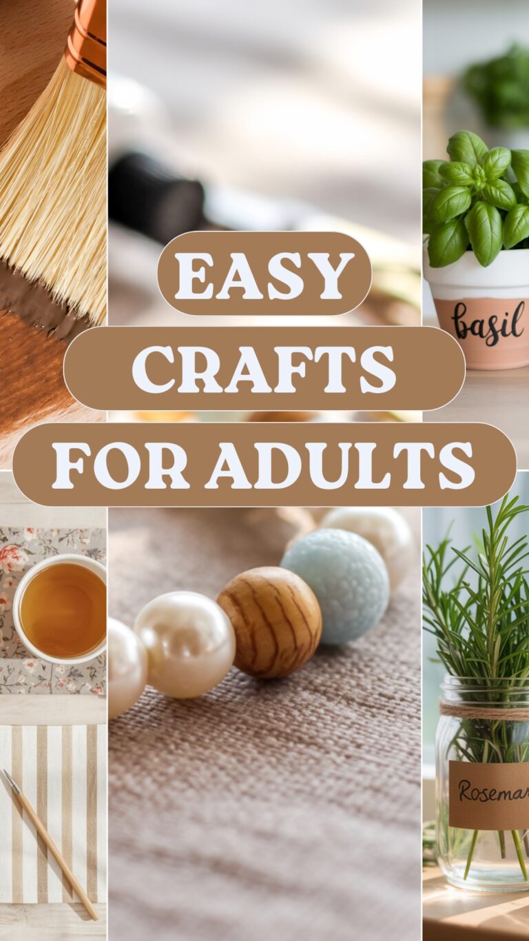 EASY CRAFTS FOR ADULTS