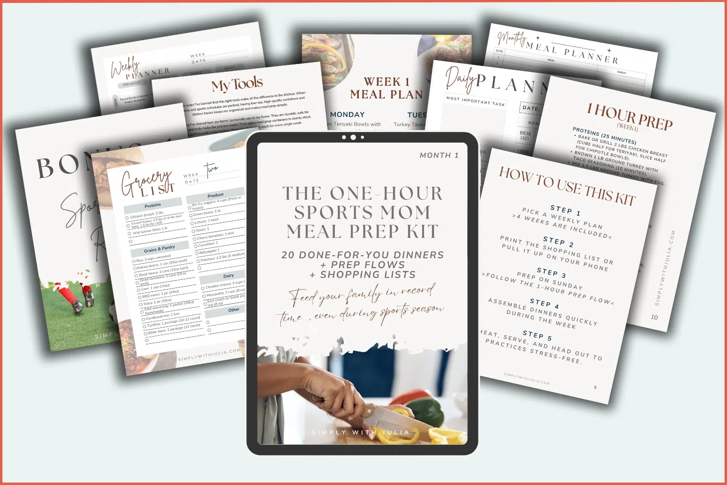 The one hour sports mom meal prep