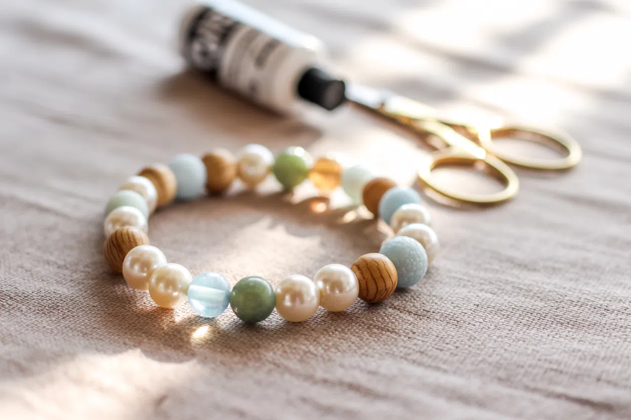 Simple Beaded Stretch Bracelet