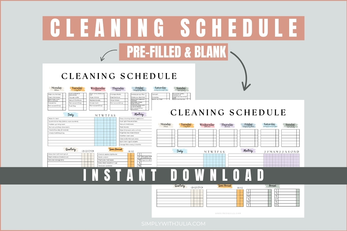 Cleaning Schedule