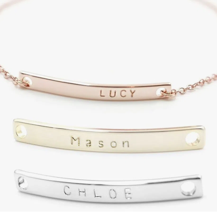Engraved bracelet