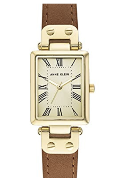 Watch with a leather strap from Amazon Watch with a leather strap from Amazon