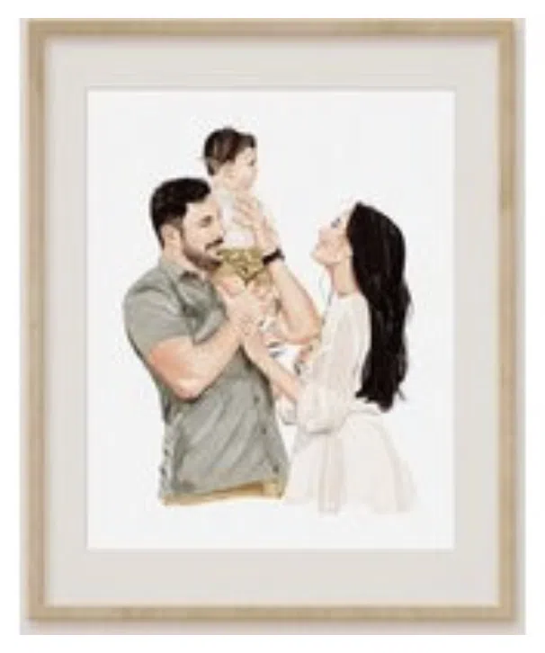 Custom family portrait from Etsy Custom family portrait from Etsy