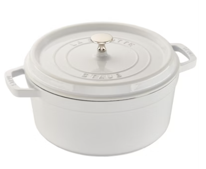 staub enamel cast iron in white staub enamel cast iron in white