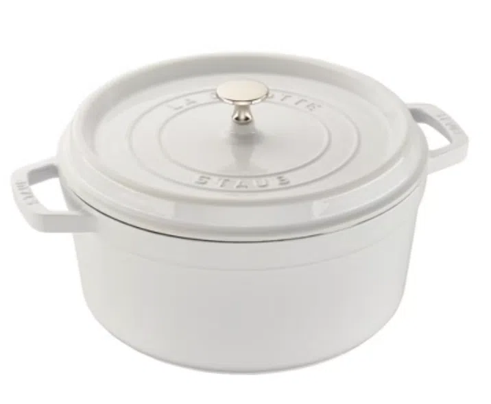 staub enamel cast iron in white staub enamel cast iron in white