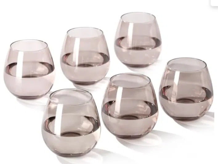 stemless wine glasses stemless wine glasses